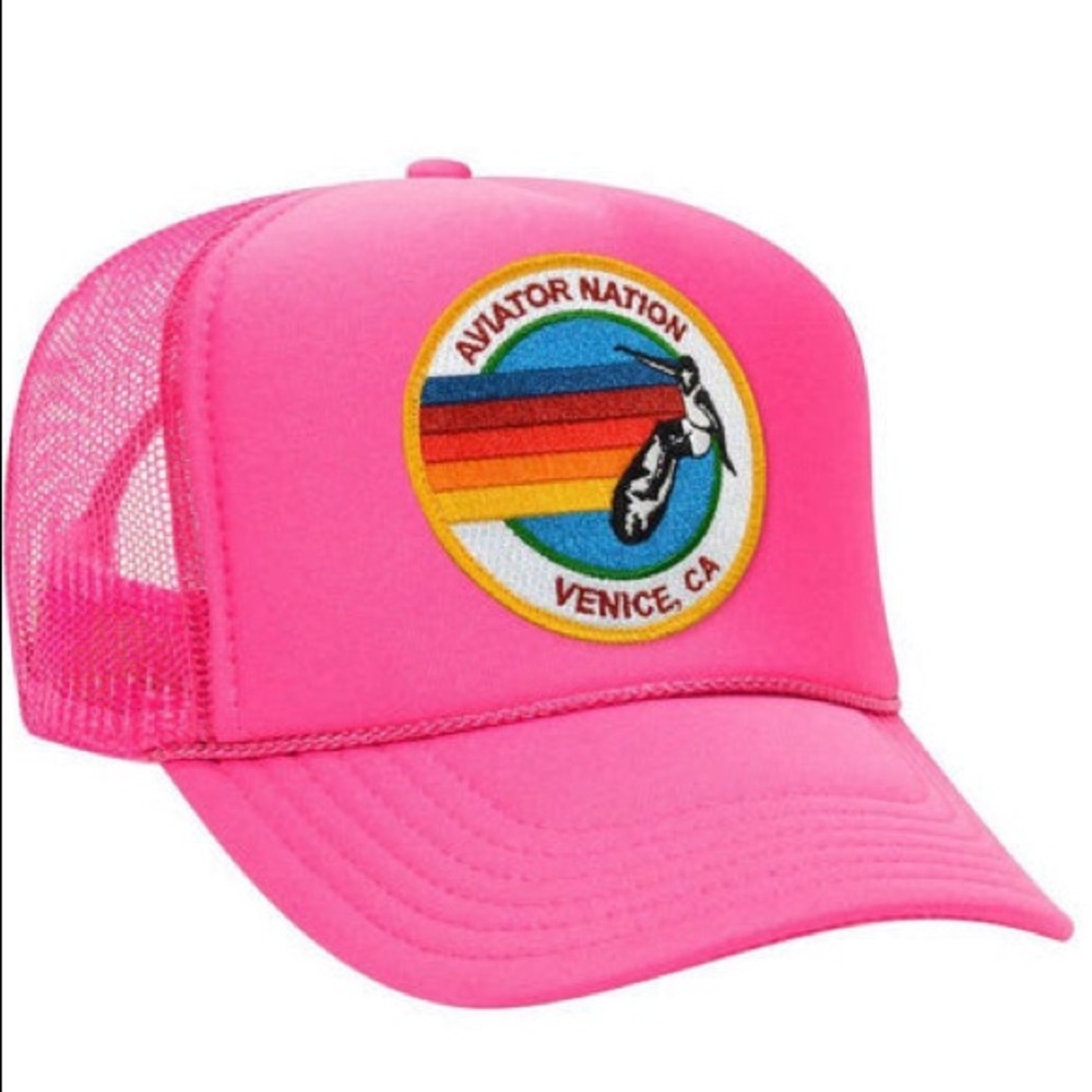 Pink Aviator Nation Hat